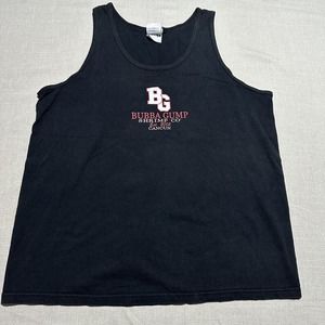Bubba Gump Shrimp Co Y2K Tank top mens sleeveless Shirt black 2005 Cancun - XL